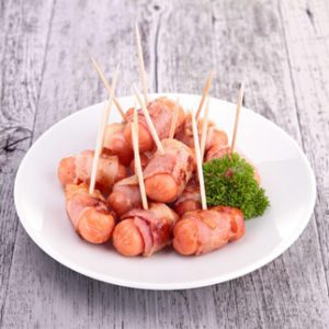 Salchichas envueltas en tocino