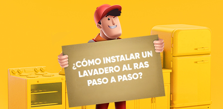 ¿Cómo instalar un lavadero al ras paso a paso?